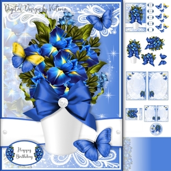 Beautiful Vase of Flowers 7x5 Mini Kit 6