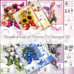 Beautiful Vase of Flowers 7x5 Bumper Kit