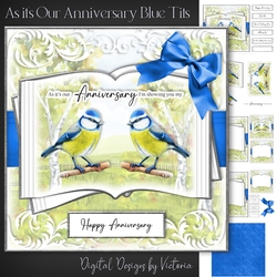 As its our Anniversary Blue Tits Open Book