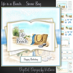 Life is a Beach...Straw Bag