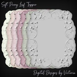 Soft Peony Leaf Topper