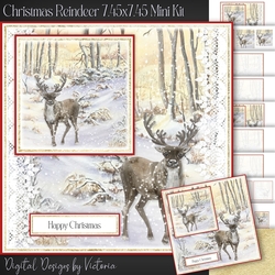 Christmas Reindeer 7.45x7.45 Mini Kit