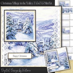 Christmas Village in the Valley 7.45x7.45 Mini Kit