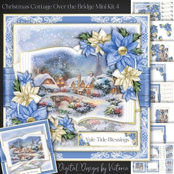 Christmas Cottage Over the Bridge Mini Kit 4