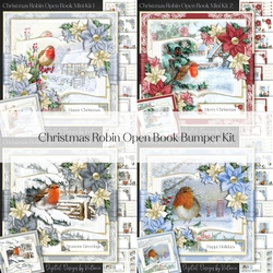 Christmas Robin Open Book Mini Bumper Kit