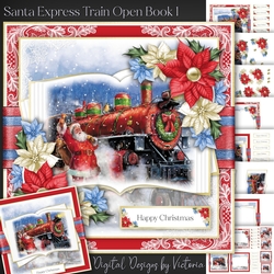 Santa Express Train Open Book 1