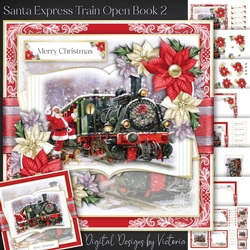 Santa Express Train Open Book 2