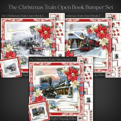 The Christmas Train Open Book Bumper Set
