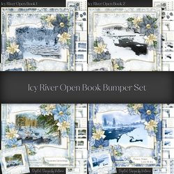 Icy River Open Book Bumper Set