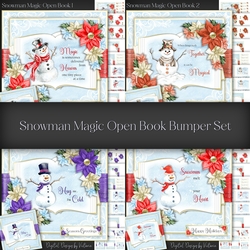 Snowman Magic Open Book Bumper Set