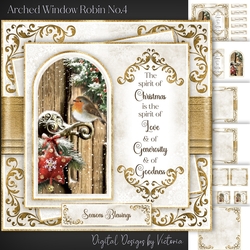 Arched Window Robin No.4