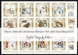 12 Sweet Animals Christmas Bumper Set