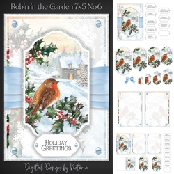 Robin in the Garden 7x5 No.6