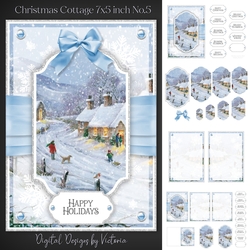 Christmas Cottage 7x5 inch No.5