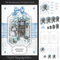 Mr Snowman 7x5 inch No.6