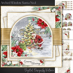 Arched Window Santa No.4