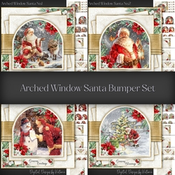 Arched Window Santa Bumper Set