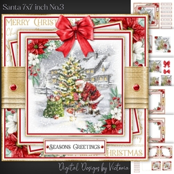 Santa 7x7 inch No.3