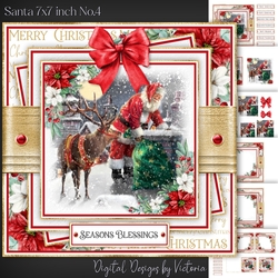 Santa 7x7 inch No.4