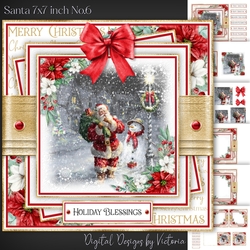 Santa 7x7 inch No.6