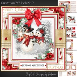 Snowman 7x7 inch No.2