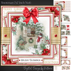 Snowman 7x7 inch No.6