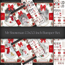 Mr Snowman 7.5x5.5 inch Bumper Set