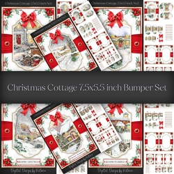 Christmas Cottage 7.5x5.5 inch Bumper Set