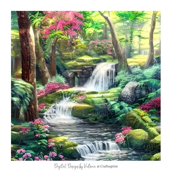 The Waterfall 7x7 inch No.12