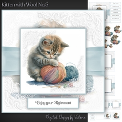 Kitten with Wool No.5