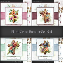 Floral Cross Bumper Set No.1