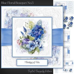 Blue Floral Bouquet No.5