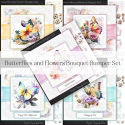 Butterflies and Flowers Bouquet Bumper Set