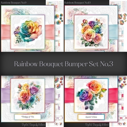 Rainbow Bouquet Bumper Set No.3