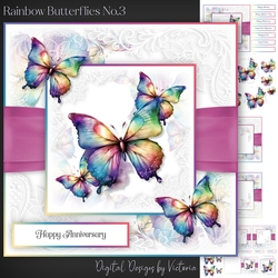 Rainbow Butterflies No.3