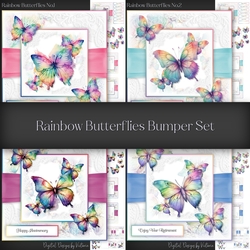 Rainbow Butterflies Bumper Set