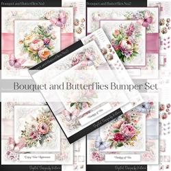 Bouquet and Butterflies Bumper Set