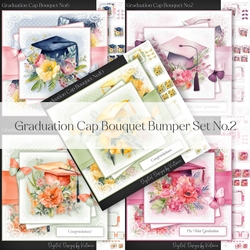 Graduation Cap Bouquet Bumper Set No.2