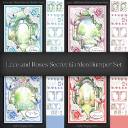 Lace and Roses Secret Garden Bumper Set