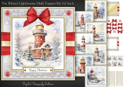 The Winter Lighthouse Multi Topper Kit 7x7 inch