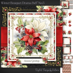 Winter Bouquet Drama 8x8 inch No.5