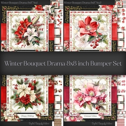Winter Bouquet Drama 8x8 inch Bumper Set No.1