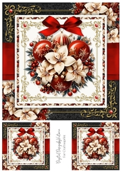 Christmas Ornament Kissing Ball Toppers No.1
