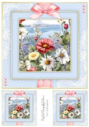 Pretty Seaside Flowers Toppers No.2