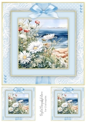 Pretty Seaside Flowers Toppers No.6