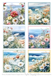 Pretty Seaside Flowers Toppers 1