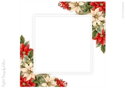 Poinsettia 8x8 inch No.2
