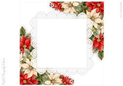 Poinsettia 8x8 inch No.4