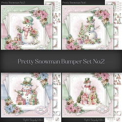 Pretty Snowman Bumper Set No.2