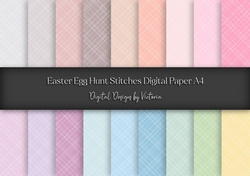 Easter Egg Hunt Stitches A4 Paper